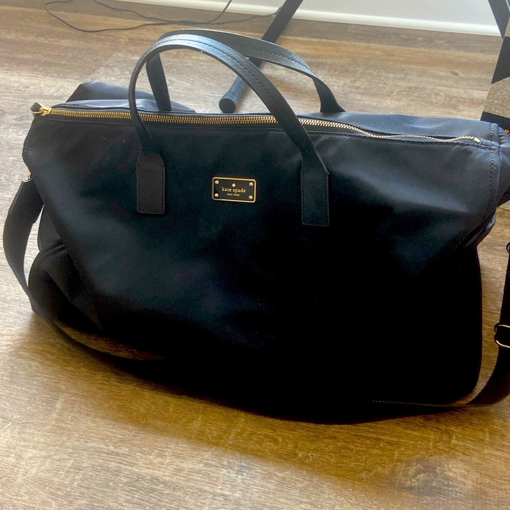 Kate Spade Black Weekender Bag